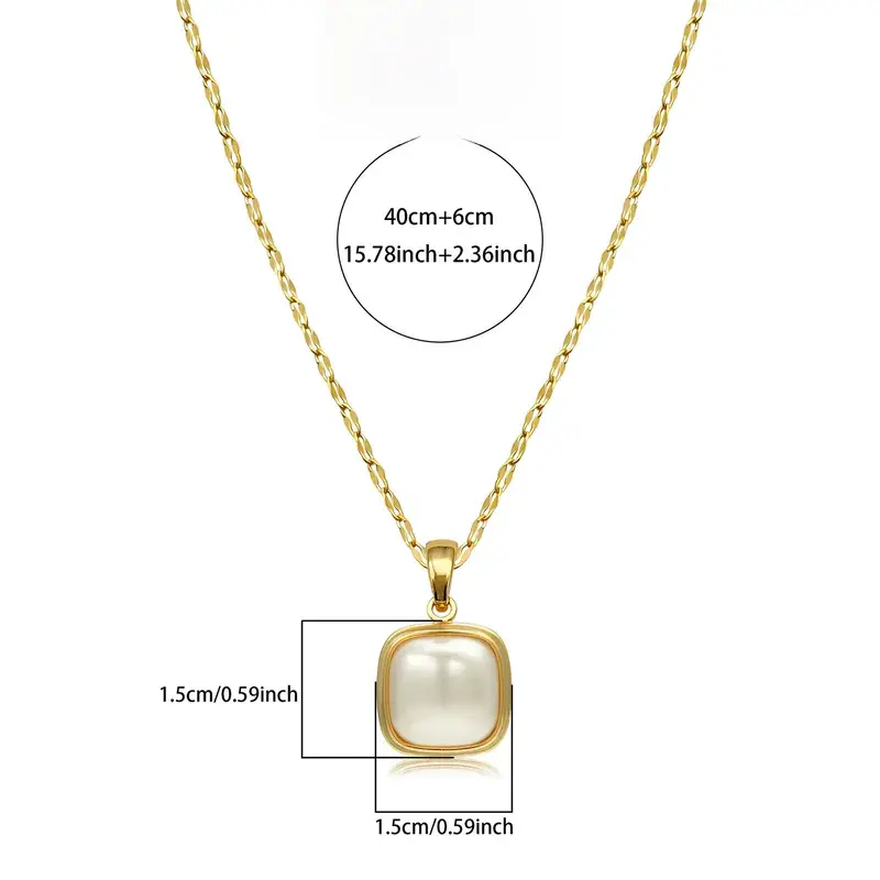 Square Pearl Pendent - FY0139